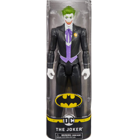 Batman Nero Figurina Di Con Costume Da Joker - 30 Cm