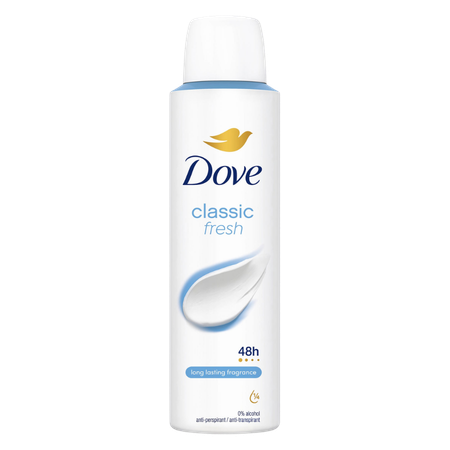 DOVE Classic - Deodorante Antitraspirante 48h Spray 150 ml - Immagine 4