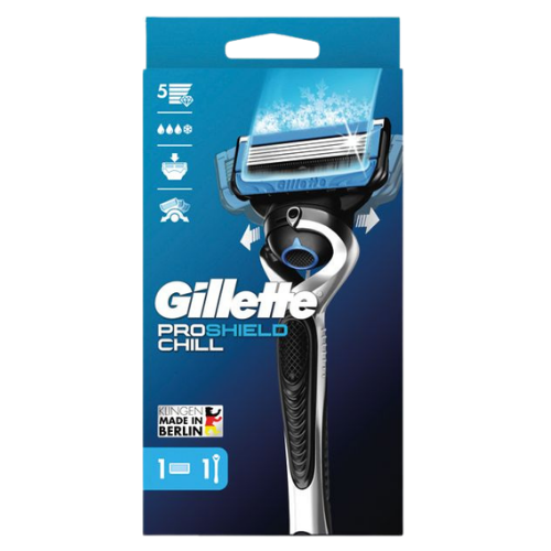 Gillette Uomo Proshield Chill Rasoio Manuale Da Con Tecnologia Flexball