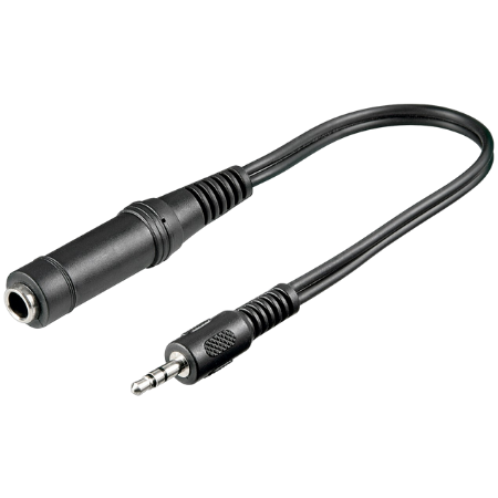 Goobay Nero Adattatore Da Aux A Jack - 20 Cm