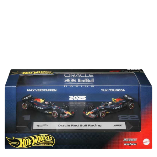 Hot Wheels Premium Formula 1 Oracle Red Bull Racing Set Di Auto Da Corsa - 2 Pz