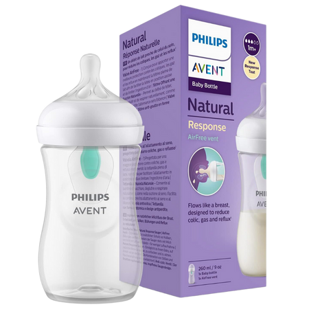 Philips Avent Natural Response Biberon Da 0+ Mesi Con Valvola Airfree – 260 Ml