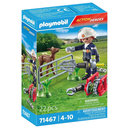Playmobil Action Heroes Missione Antincendio: Salvataggio Degli Animali