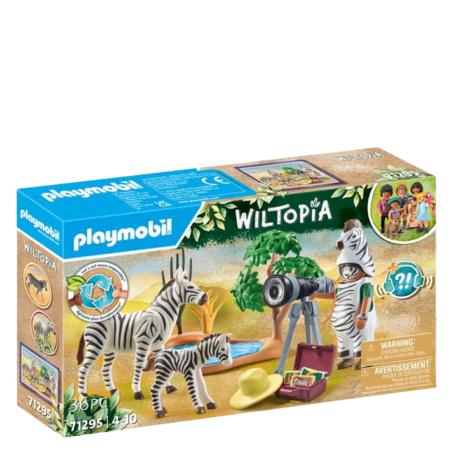 Playmobil Set Da Gioco Wiltopia: Fotografo Con Le Zebre