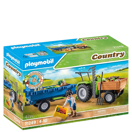 Country: Trattore Mietitore con Rimorchio