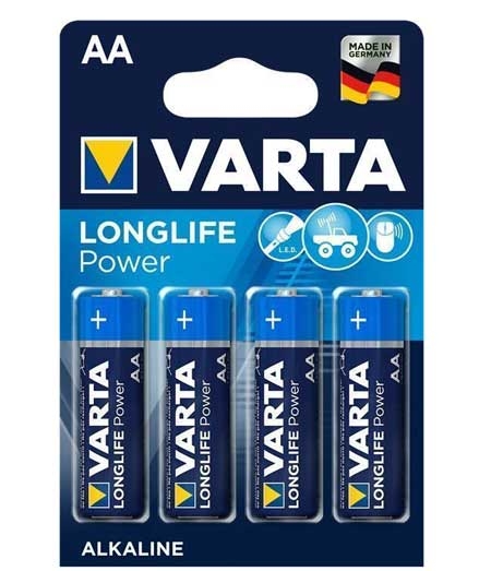 Varta Batterie Longlife Power Aa - 4 Pezzi