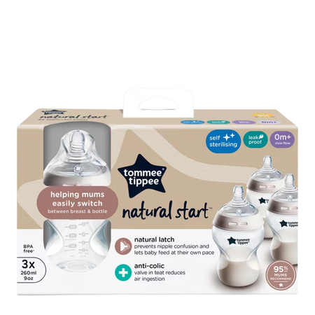 Tommee Tippee Set Di Biberon Natural Start 0+ Mesi – 3 X 150 Ml